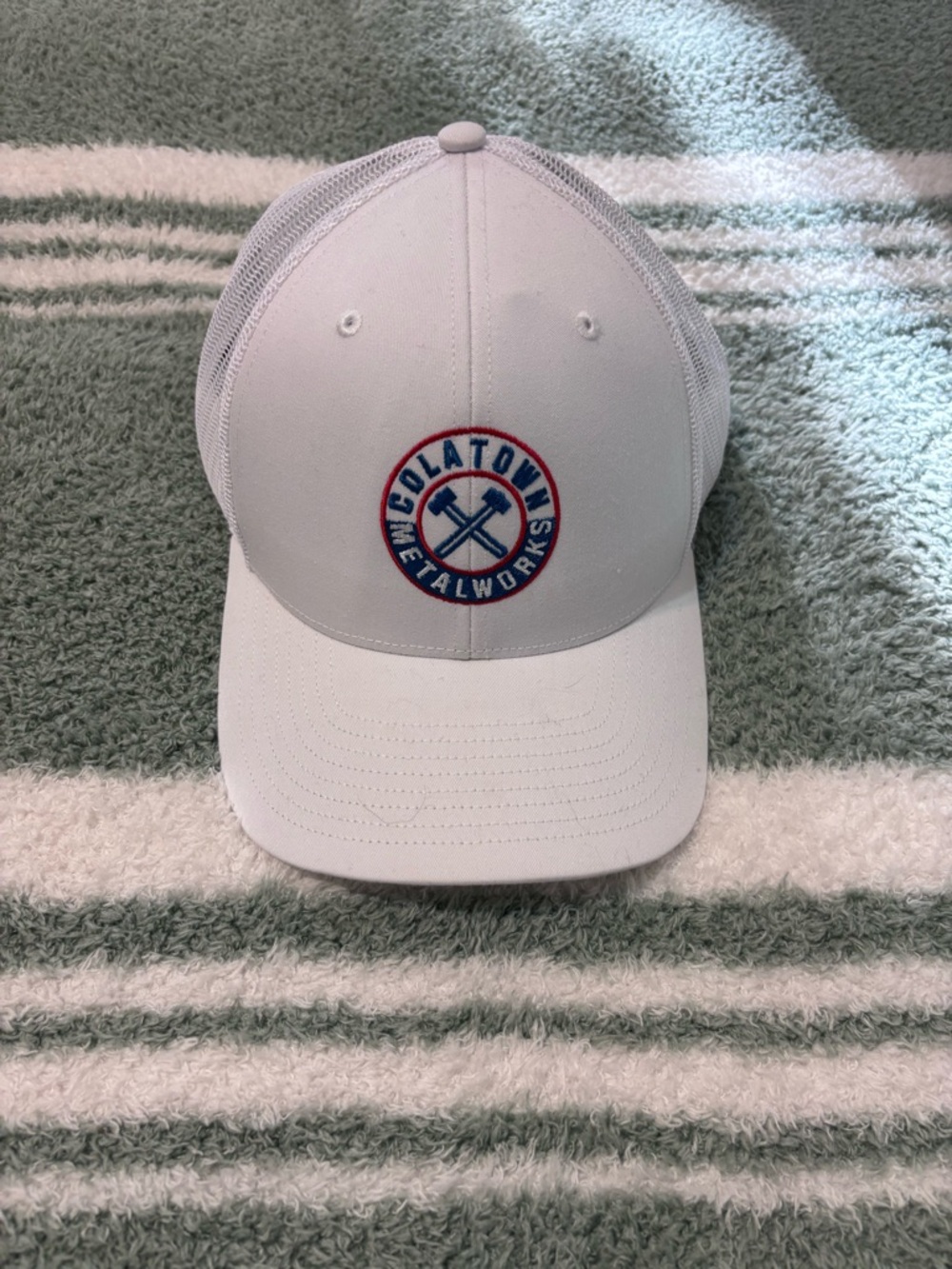 Colatown Metalworks White Mesh Trucker Hat